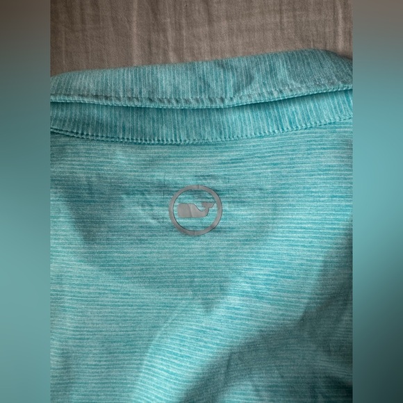 SOLD Men’s Vineyard Vines on the go sankaty polo striped teal - Picture 5 of 5
